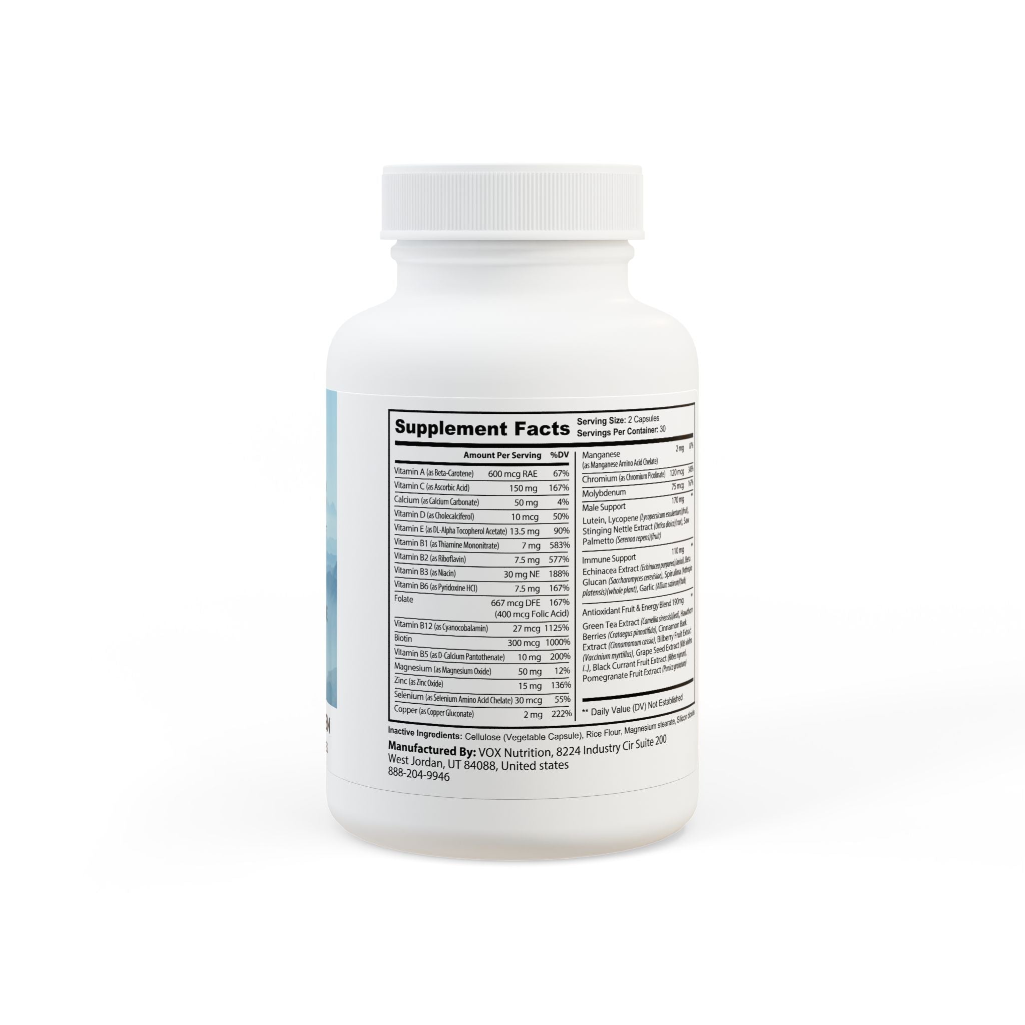 Multivitamin for Men Supplement (60 Capsules)