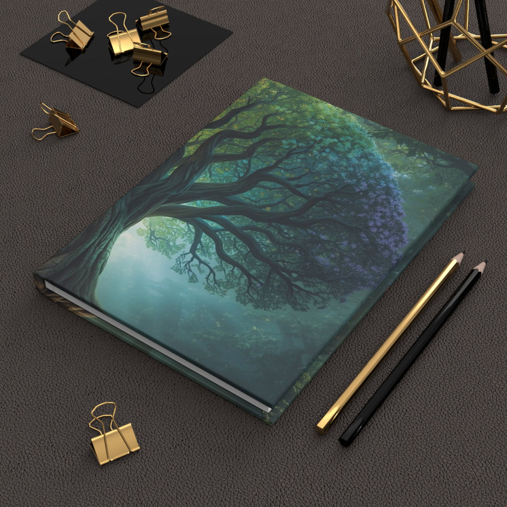 Hardcover Journal — Enchanted Season Tree Matte Notebook