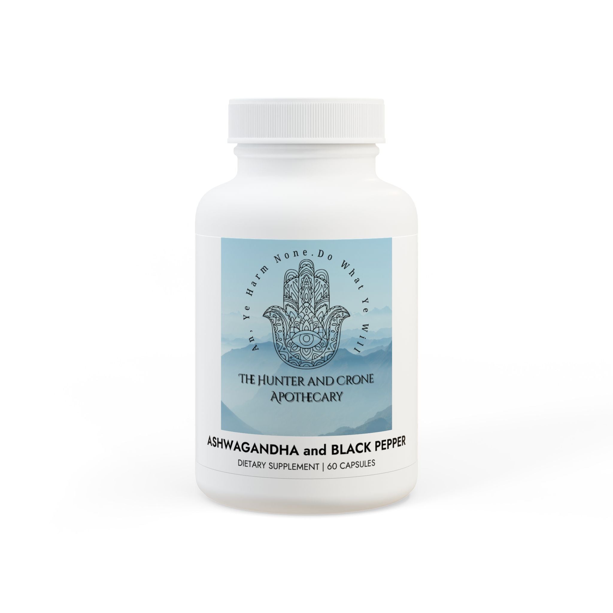 Ashwagandha and Black Pepper Supplement (60 capsules)