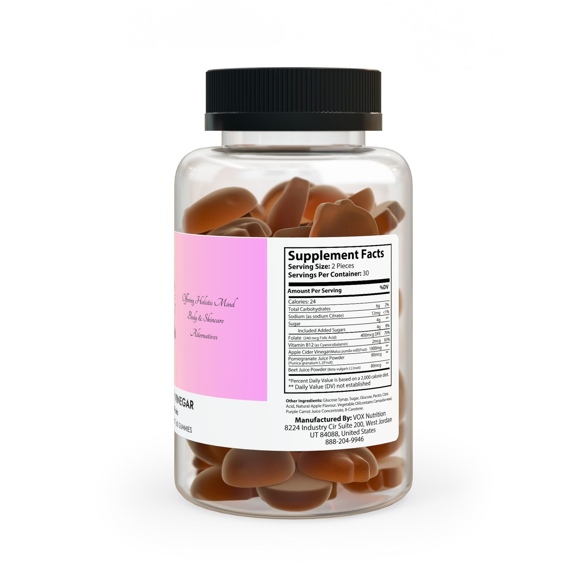 Apple Cider Vinegar Gummies (60 Gummies)