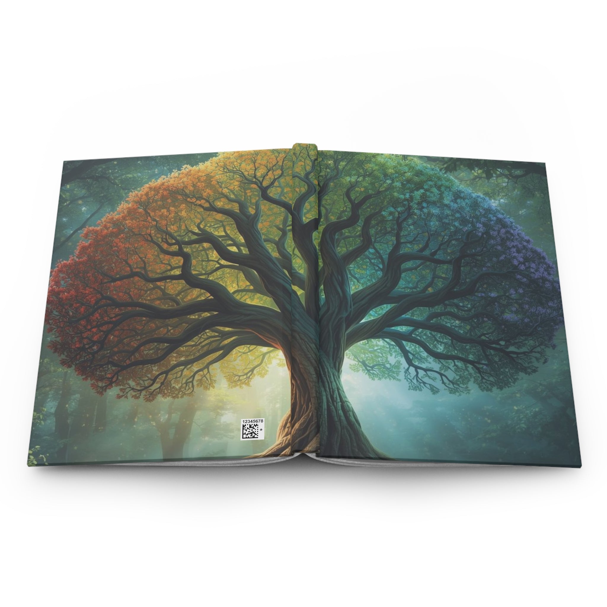 Hardcover Journal — Enchanted Season Tree Matte Notebook