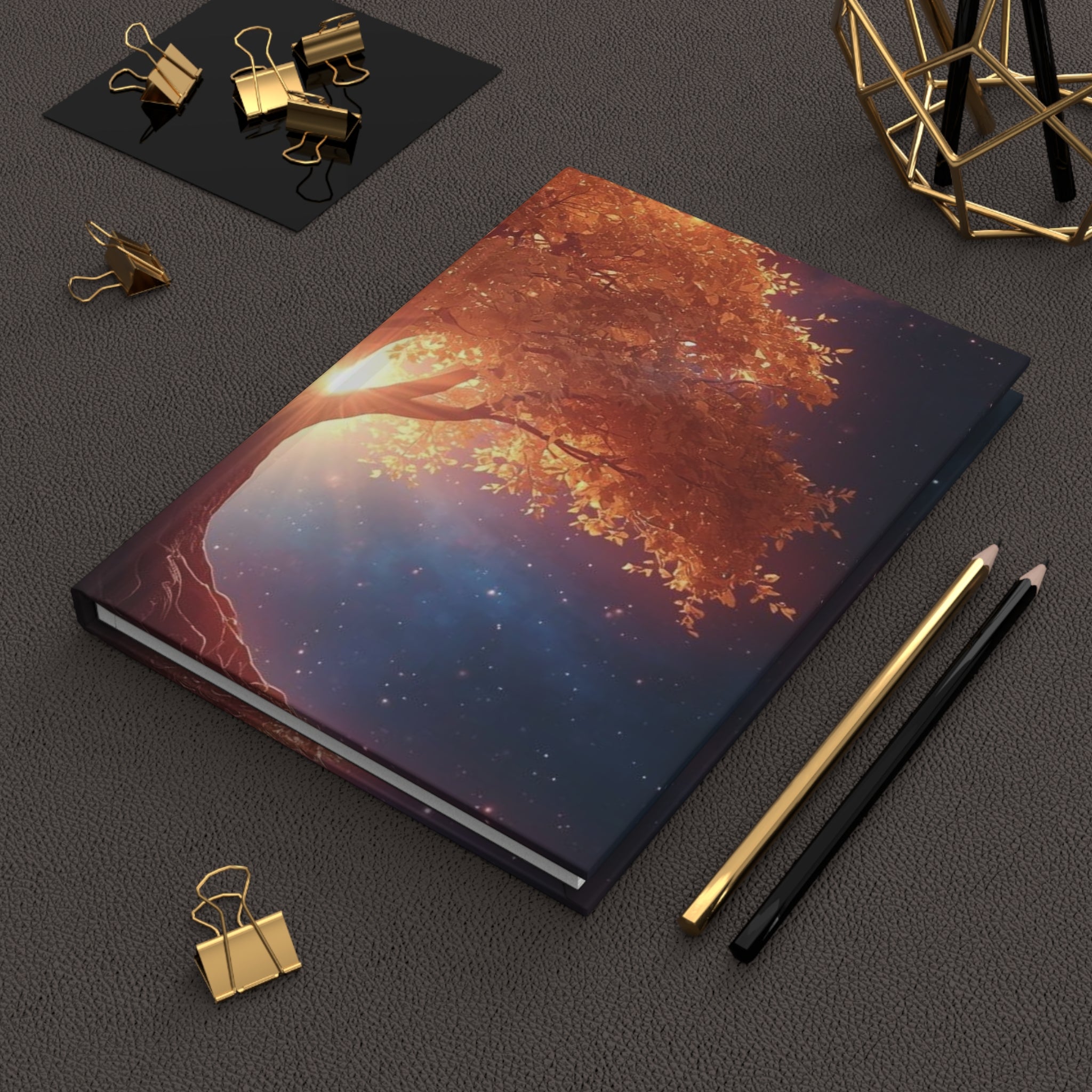 Hardcover Journal — Enchanted Seasons Tree Art Notebook